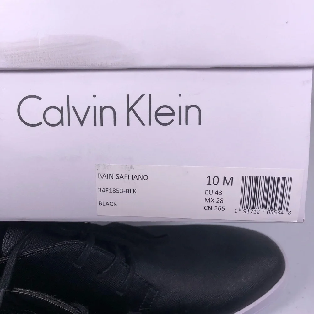 CALVIN Klein Men’s Bain Saffiano Sneaker Shoes